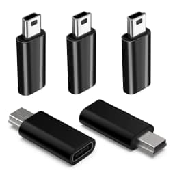 USB C to Mini USB Adapter (2/3/5 Pcs) C-Type Female Head to Mini USB Male Head Used for Mobile Phones PSP Cameras MP3 GPS R
