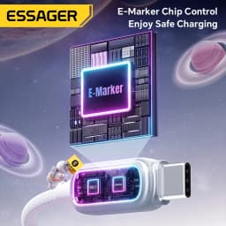 Essager 240W USB C to USB C Cable 100W PD3.1 Fast Charging for MacBook Laptop iPhone 17 16 15 pro Max iPad Samsung Type C Cable