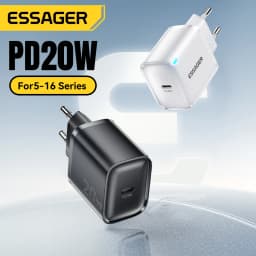 Essager Mini 20W USB Type C Charger PD Fast Charging for iPhone 16 15 14 Pro Quick Charge 3.0 Mobile Phone Charger for Samsung