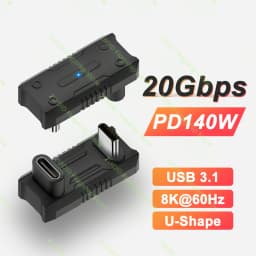 USB3.1 ThunderBolt3 20Gbps Data Adapter For ROG Ally 8K60Hz 140W USB C to C Fast Charge Converter Adapter For MacBook Steam Deck