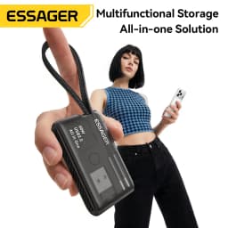 Essager Multifunctional Travel Box 60W USB C To Type C Micro Lightning Cable Set Fast Charging For IPhone Xiaomi Storage Box Pin
