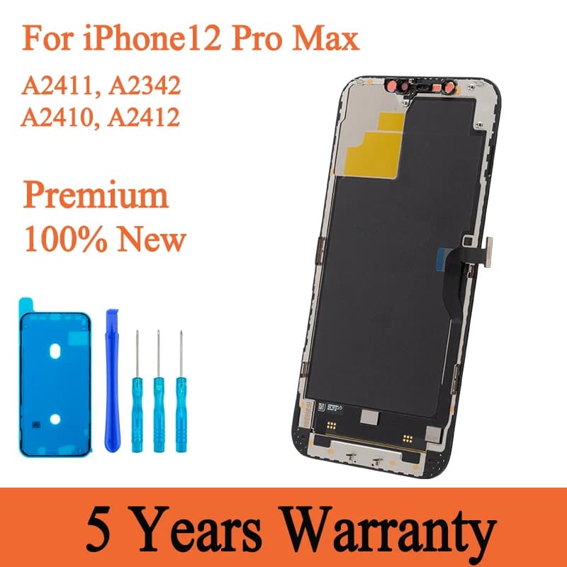 New AMOLED Display For iPhone 12 Pro Max Touch Screen With 3D Digitizer Assembly Replacement Display Factory Wholesale 100% Test