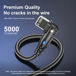Rotatable USB Fast Charging Cable For Apple iPhone 14 13 12 11 Pro Max X XR XS 7 8 6 Phone Data Cord Charger Wire Accessories