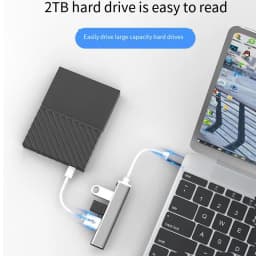 USB-A 3.0/2.0 Hub To Type C 5Gbps High Speed Transfer Data OTG Adapter Cable For Mobile Phone MacBook Pc Laptop Splitter 4 Ports