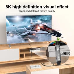 8K Type C Extension Cable Fast Charging Cable Extender Male to Female USB C 4 UHD Video 40Gbps 240W PD3.1 with Thunderbolt 4/3