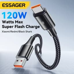 Essager 120W USB Cable Type C Fast Charging 6A USB C Charger Wire Data Cord For Xiaomi 11 Pro Huawei P40 Samsung S21 Ultra S20