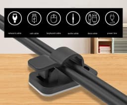 10/50Pcs Self Adhesive Cable Clips Cord Management Wire Holder Organizer Clamp Desk Tidy Cable Manager in Car Home Office Clips
