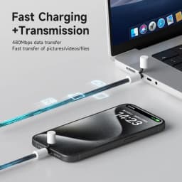 Hagibis USB C to USB C Cable With Protective Cap 240W Type C Cable PD 3.1 Fast Charging Cord for iPhone 16/17 Macbook Pro iPad