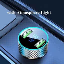 300W USB Car Charger with Voltage Monitor Super Fast Charging Adapter for iPhone 15 Pro Max Samsung OPPO VIVO Huawei Oneplus