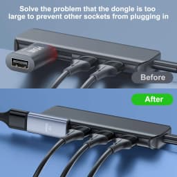 NNBILI USB 3.1 90 Degree Adapter USB A Male to Female Adapter for PC Laptop USB A Car Charger Power Bank and Most USB Devices