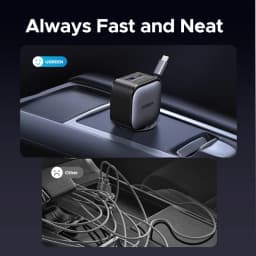 UGREEN 145W 90W 60W Car Charger 3 USB-C & 1 USB-A Ports PD QC4.0 Fast Charging with Retractable Cable for iPhone 18 Pro MacBook