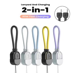 16CM Short Cable Keychain PD 60W Type C to USB C Cable Fast Charging For iPhone 15 16 Samsung Xiaomi Power Bank USB C Data Cord