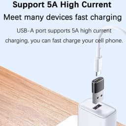 1-6PCS USB C Female to USB A Male OTG Adapter Fast Charging Data Sync Compatible with MacBook Pro Air iPad Surface Galaxy