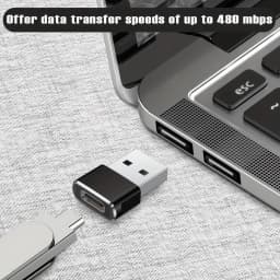 1-6PCS USB C Female to USB A Male OTG Adapter Fast Charging Data Sync Compatible with MacBook Pro Air iPad Surface Galaxy