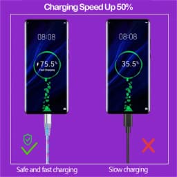 120W Fast Charging USB C Data Cord Flow Luminous USB Type C Cable Glowing LED Cable for Samsung Xiaomi IPhone 16 17Pro