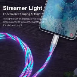 120W Fast Charging USB C Data Cord Flow Luminous USB Type C Cable Glowing LED Cable for Samsung Xiaomi IPhone 16 17Pro
