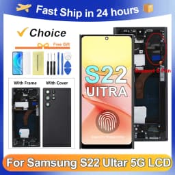 S22 Ultra For Samsung For AMOLED S908 S908B S908U S908W S908E LCD Display Touch Screen Digitizer Assembly Replacement
