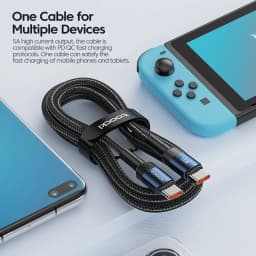 Toocki 100W/60W USB Type C To Type C Cable Fast Charging For Samsung Xiaomi Huawei Macbook Switch USB C To C Cable Data Wire