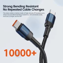 Toocki 100W/60W USB Type C To Type C Cable Fast Charging For Samsung Xiaomi Huawei Macbook Switch USB C To C Cable Data Wire