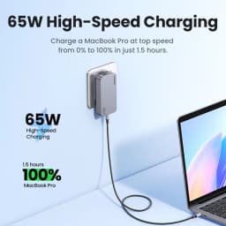 UGREEN 65W GaN Charger Quick Charge 4.0 3.0 USB C Charger For iPhone 17 16 15 Pro PD 3.0 Fast Charger For Macbook Laptop Tablet
