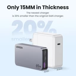 UGREEN 65W GaN Charger Quick Charge 4.0 3.0 USB C Charger For iPhone 17 16 15 Pro PD 3.0 Fast Charger For Macbook Laptop Tablet