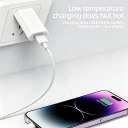 EU Plug USB Fast Charger For iPhone 11 12 mini 13 14 Pro XS Max X XR 6 6S 7 8 14 Plus SE 2020 5 5S USB Charging Cable 1m 1.5m 2m