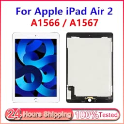 9.7" LCD For Apple iPad Air 2 iPad 6 A1567 A1566 Display Touch Screen Digitizer Panel Full Assembly Replacement Repair Parts
