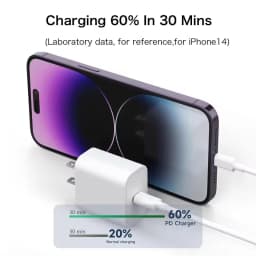 US Plug 35W PD Fast Charger For iPhone 13 14 Pro Max 11 12 Mini X XR XS Max 7 8 14 Plus SE 2020 USB-C Quick Charge PD Data Cable