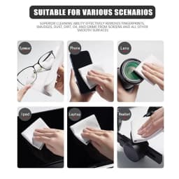 1pcs Microfiber Dustproof Laptop Screen Cleaning Cloth For MacBook Pro 13/15/16 Protective Notebook Palm Keyboard Blanket Cover