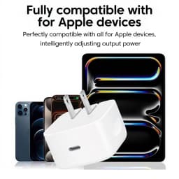 PD40W Super Fast Charge US/UK/EU Mobile Phone Charger USB C Portable Charger For Iphone 17 16 15 Samsung POCO Ipad
