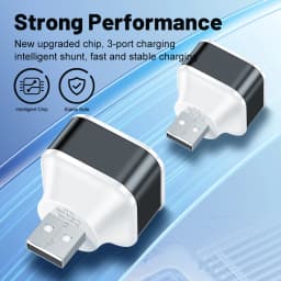 3-Port New 2.0 2USB+Type-c Charger Expander USB Splitter USB Hub Adapter Multi-purpose Connector For iPhone 14 Pro Samsung