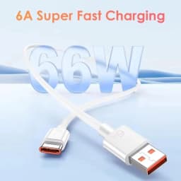 66W 6A Super Fast Charger For Huawei Mate 40 50 60 P50 P60 Nova 12i 13i Pro HONOR 200 Lite X8 X9 Type C USB Quick Charging Cable