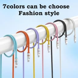 Hichain PD240W USB C Fast Charging Cable Soft Liquid Silicone Type to C Cable For iphone Laptop Tablets Earphones 1.2M/2M