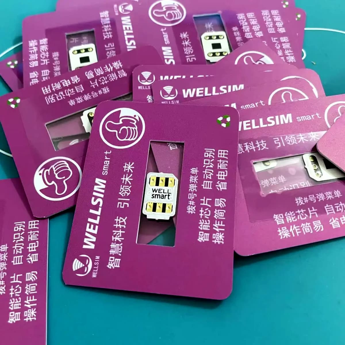 2026 Newest Wellsim Smart Automatic For IP6 To 17 Pro Max Power-Saving WELLSIM Smart Card Stickers