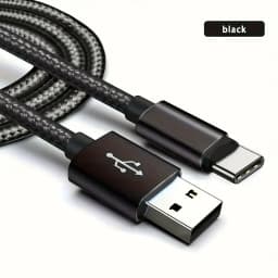 1PCS/3PCS USB to Type C fast mobile phone charging cable data cable, suitable for braided charging cables of Android, Samsung