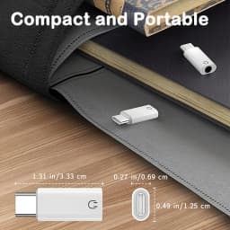 Type-c To 3.5mm Jack AUX Audio Adapter For iPhone 15-17 Pro Max Type C To 3.5mm With Mic For Samsung Xiaomi Headphone Connector