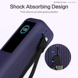 SIKAI Silicone Powerbank Case for Anker Zolo 25000mAh 165W Power Bank Includes a TF/SIM card storage slot