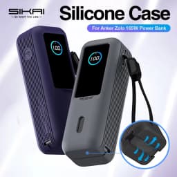 SIKAI Silicone Powerbank Case for Anker Zolo 25000mAh 165W Power Bank Includes a TF/SIM card storage slot