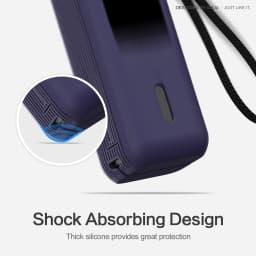 SIKAI Silicone Powerbank Case for Anker Zolo 25000mAh 165W Power Bank Includes a TF/SIM card storage slot