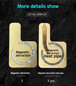 Heat Pipe Plate for Mobile Phone Cooler Dissip Uniform Plate Increases Heat Dissipation Area Aluminum Sheet with Magnet