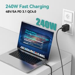 8K USB4 Type C Cable 40Gbps 240W PD3.1 QC4.0 For Samung Thunderbolt 4 Fast Charging Cable Thunderbolt3 USB C to C Data Transfer