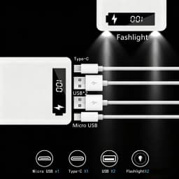DIY 8/10 Slot 18650 Battery Holder Power Bank Case Dual USB Type C Charger Shell For iPhone Xiaomi Huawei 18650 Battery Cases