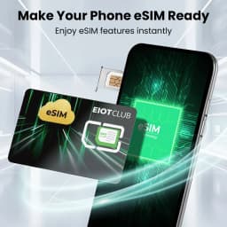 EIOTCLUB ESIM Card – Unlimited ESIM Downloads, Preset 1.1GB Data, Nine Slots Ideal for Travel and Business for Android Phones