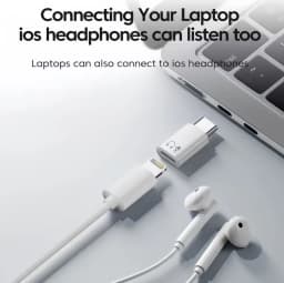 USB C To 8 Pin Adapter Type C To 8 Pin Audio Converter Headphone Earphones Converter for iPhone 15/16 iPad MacBook Type C Phon