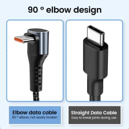 Short USB C Cable Type C Cable 25cm/30cm Elbow Fast Charging USB Type C Data Cable For IPhone15 Xiaomi Power Bank Phone Wire