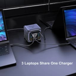 1200W GaN USB Type C Charger 140W 100W PD3.1 PPS QC4.0 Fast Charging Station For MacBook Laptop iPad Tablet iPhone 17 16 Samsung
