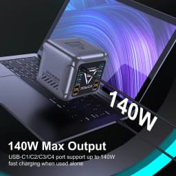 1200W GaN USB Type C Charger 140W 100W PD3.1 PPS QC4.0 Fast Charging Station For MacBook Laptop iPad Tablet iPhone 17 16 Samsung