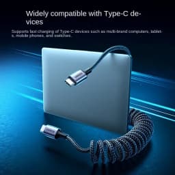 UGREEN Car Spring USB Type C Cable USB C to USB C Cable 100W PD Fast charging For Apple huawei Samsung iPhone 15 pro Max data 5A