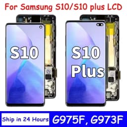 TFT Quality with Frame for Samsung S10 Plus S10+ G975F Lcd Display Digital Touch Screen for Samsung S10 G973F Screen Replacement