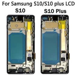 TFT Quality with Frame for Samsung S10 Plus S10+ G975F Lcd Display Digital Touch Screen for Samsung S10 G973F Screen Replacement